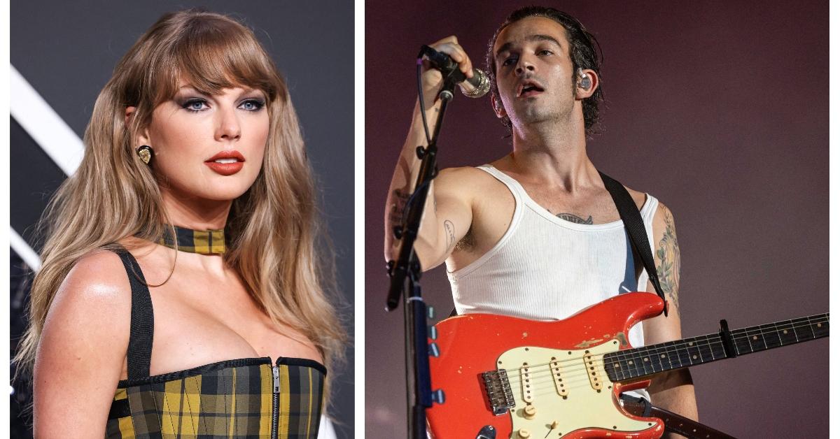 (L-R): Taylor Swift; Matty Healy