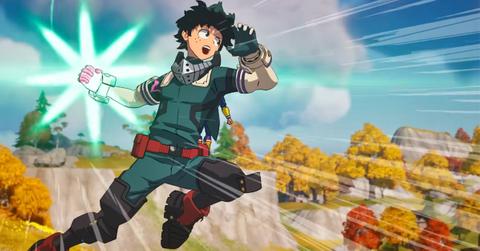 A player using the Deku Smash in 'Fortnite'