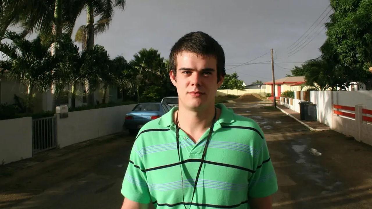 Joran van der Sloot near his parents home in Aruba after he was released from prison on Dec. 7, 2007.