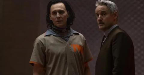 Loki and Agent Mobius going through a vision request.