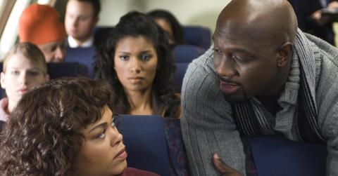 Mike confronting Sheila in 'Why Did I Get Married?' portrayed by Richard T. Jones and Jill Scott