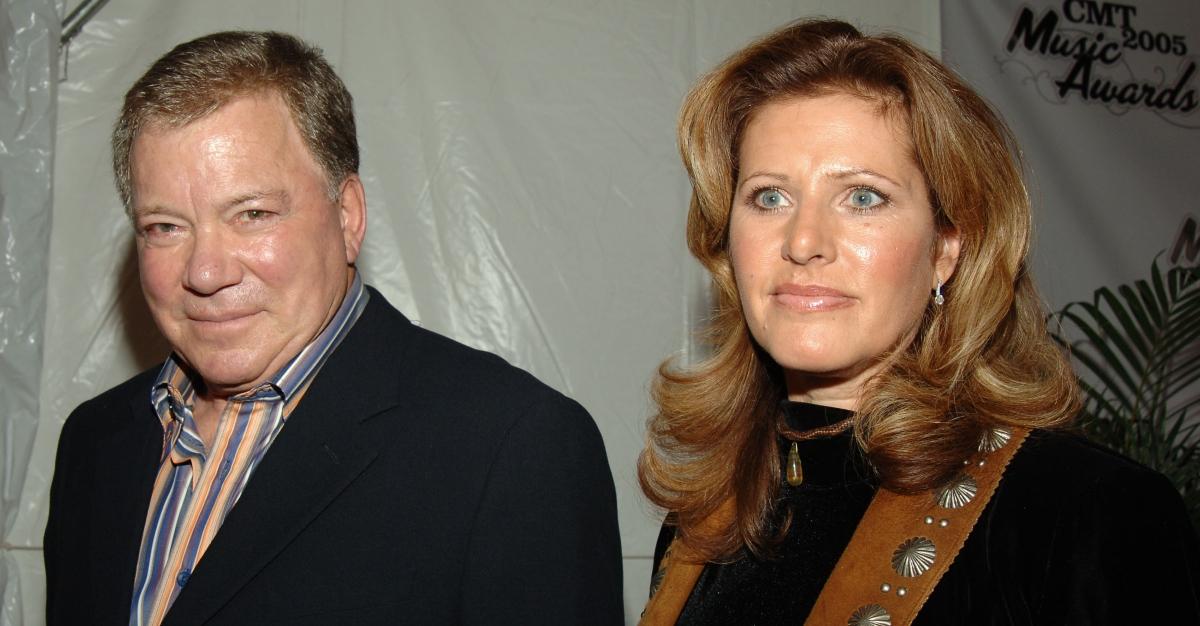 William Shatner and Elizabeth Anderson Martin during 2005 CMT Music Awards