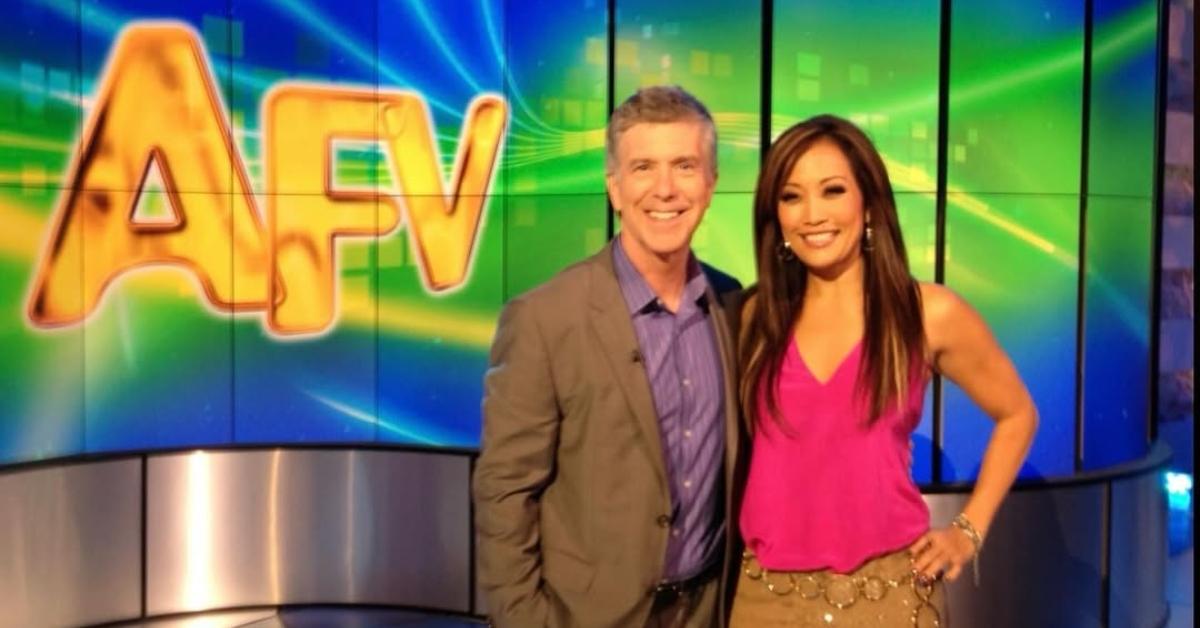 Tom Bergeron and Carrie Ann Inaba on Dancing With the Stars.