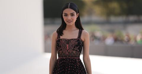 Rachel Zegler at the Dior fashion show in Paris.