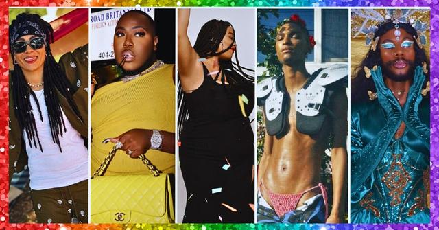 (l-r): AmbersCloset, Saucy Santana, Essie Golden, Arrow Fitz, and Chrissofly