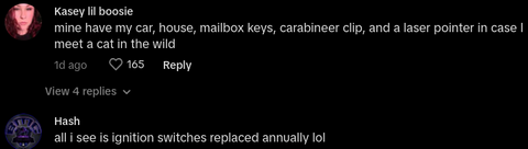 TikTok compares women's keys to the guys' keys