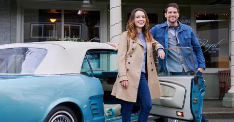 Philippa Northeast and Brant Daugherty in 'A Royal Runaway Romance'