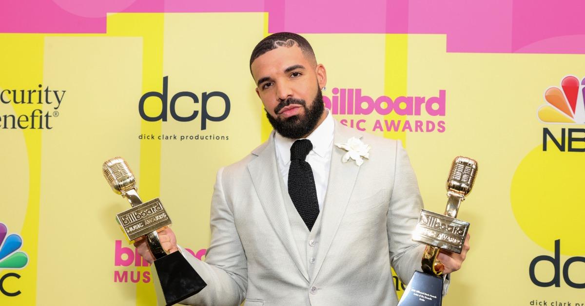 Drake with two Billboard Music Awards