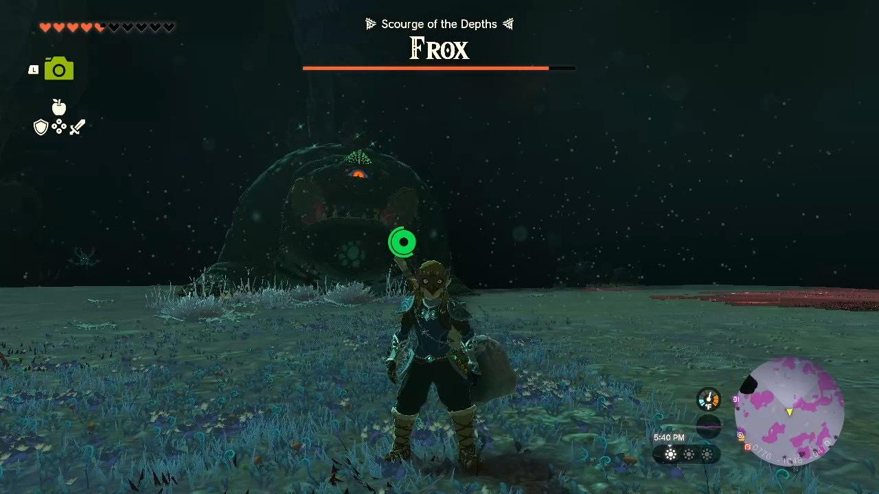 Link about to fight a Frox in the Depths in 'Tears of the Kingdom'