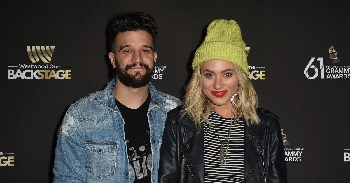 Mark Ballas and BC Jean attending the 61st Grammy Awards