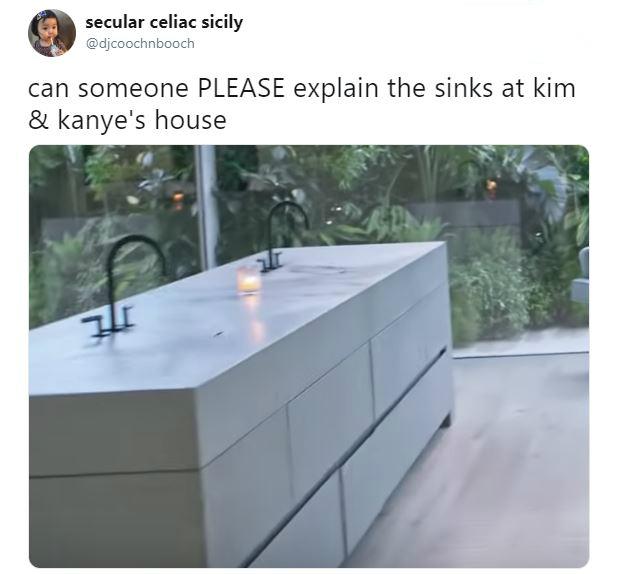 Kim And Kanye S Minimalist Sinks Have The Internet Very Very