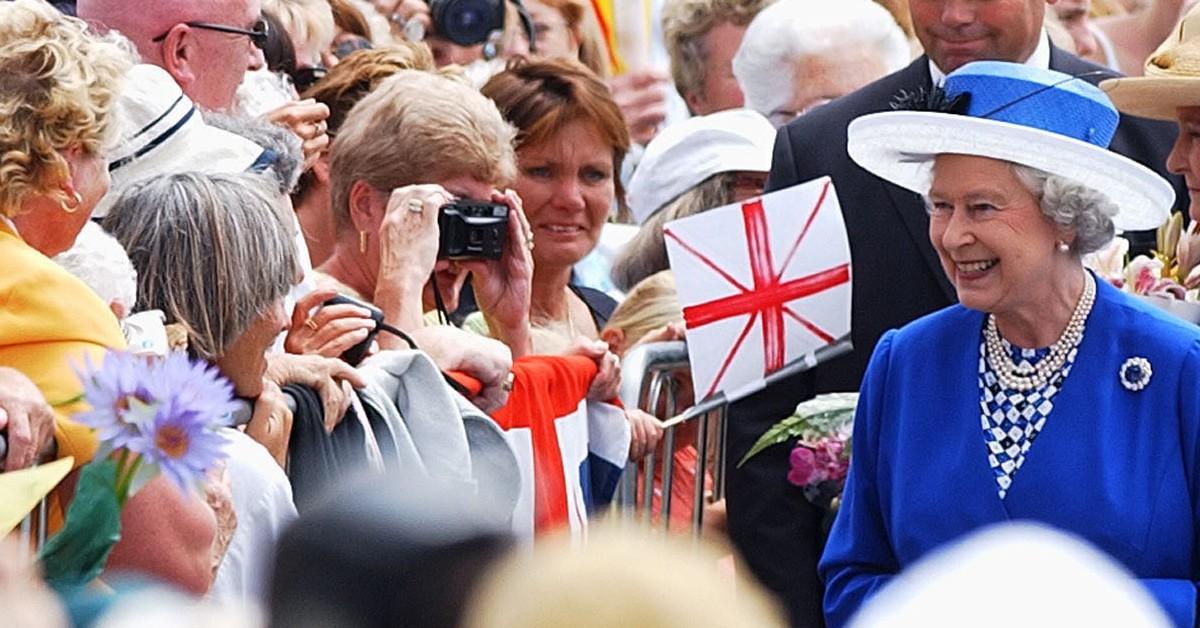 Queen Elizabeth II on a visit to New Zealand 