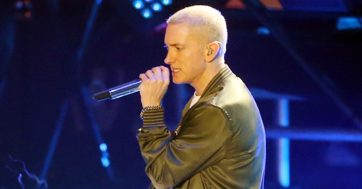 Eminem performing