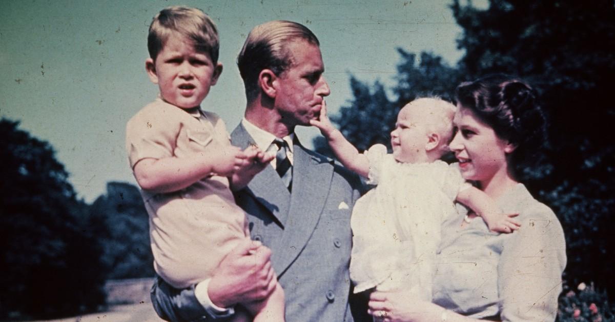 Queen Elizabeth II with family