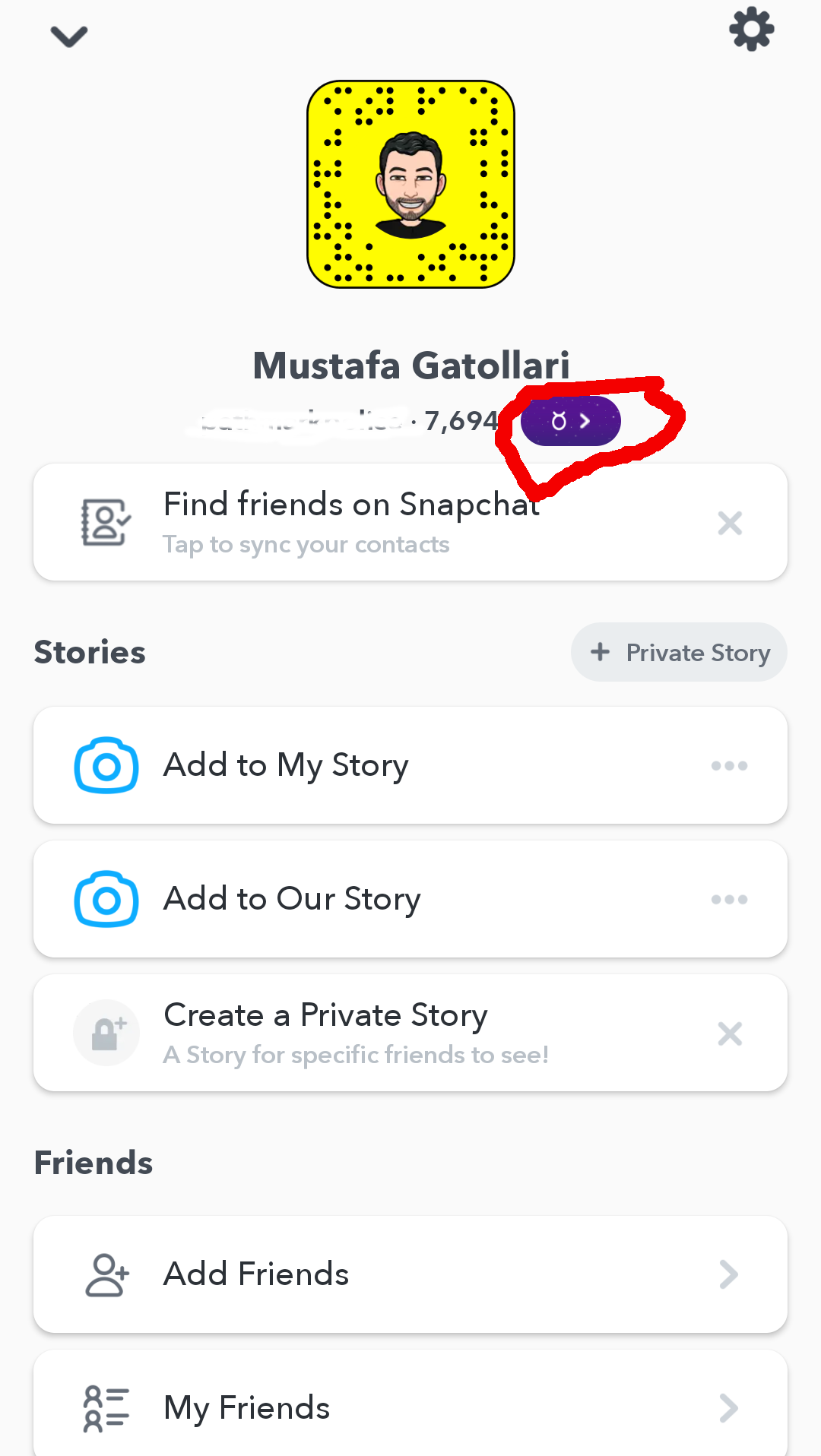 how to change astrological profile on snapchat
