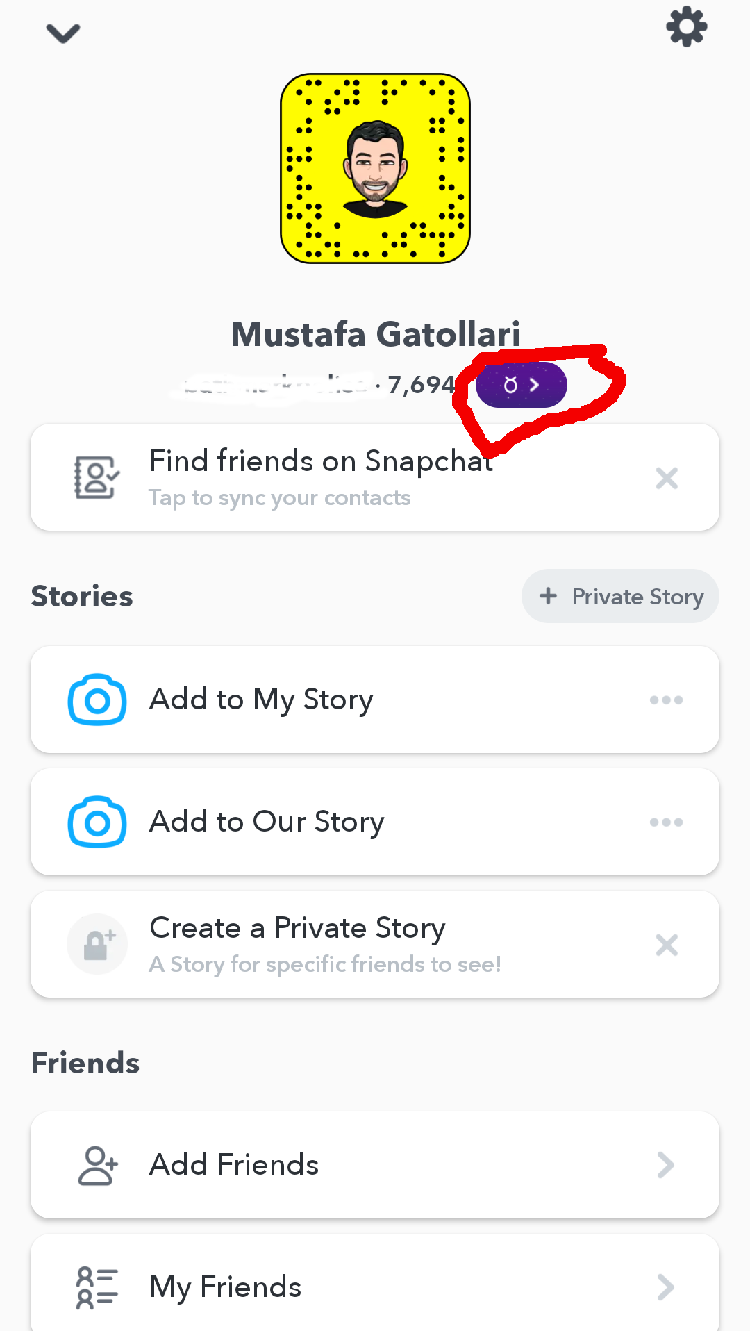 change snapchat astrological profile