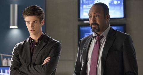 Barry Allen/The Flash and Joe West.