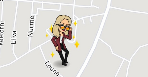 what are the stars on snapchat map