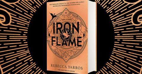 A copy of the "Iron Flame" book
