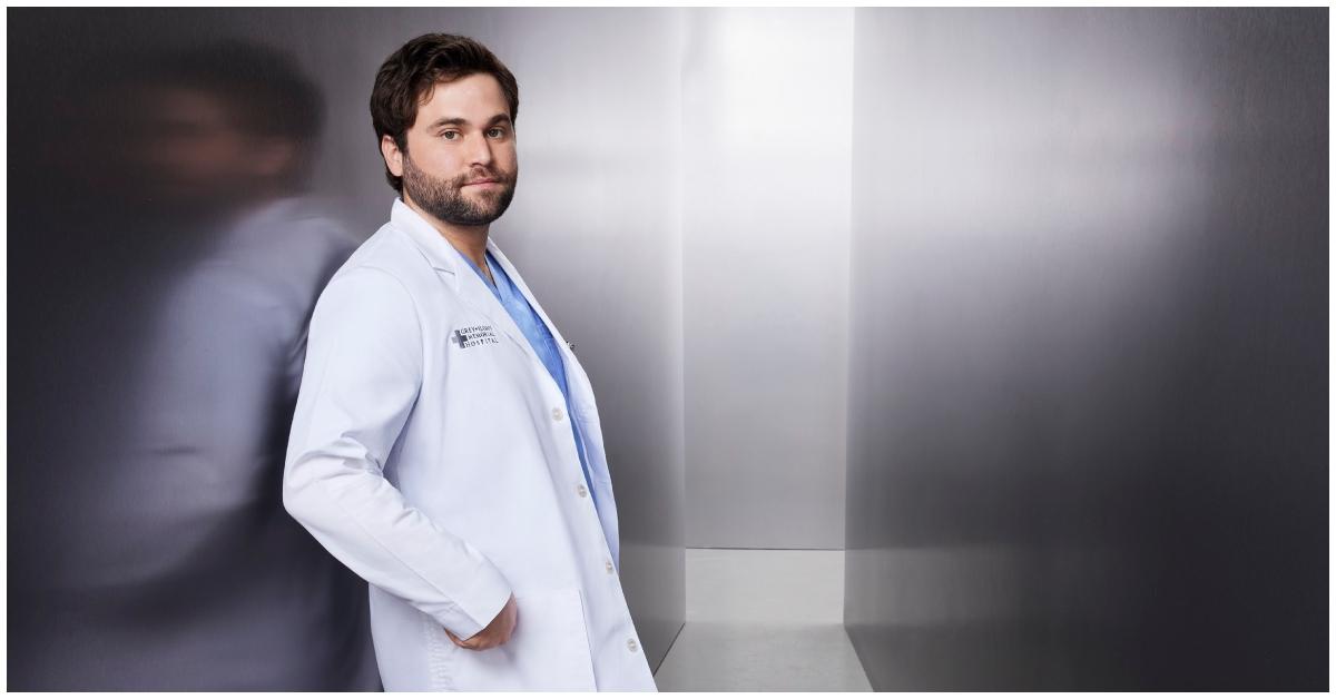 Jake Borelli as Dr. Levi Schmitt on 'Grey's Anatomy.'