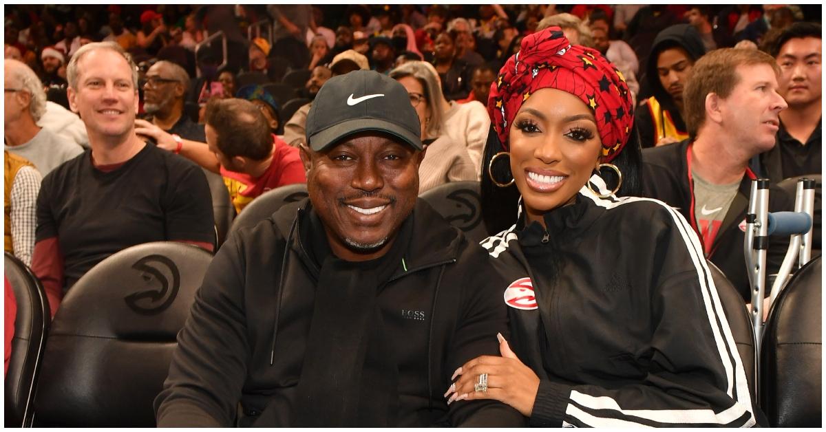 (l-r): Simon Guobadia and Porsha Williams