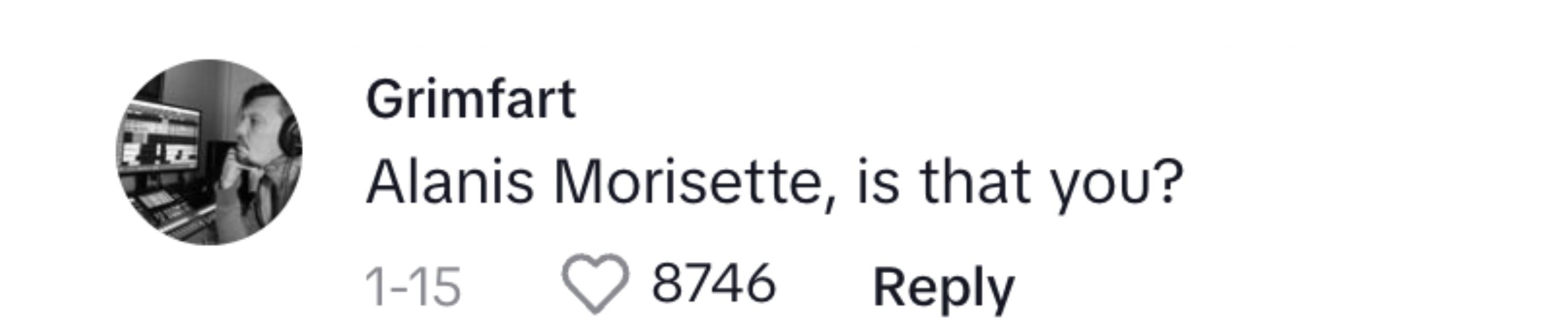 A TikTok commenter on Christina's post