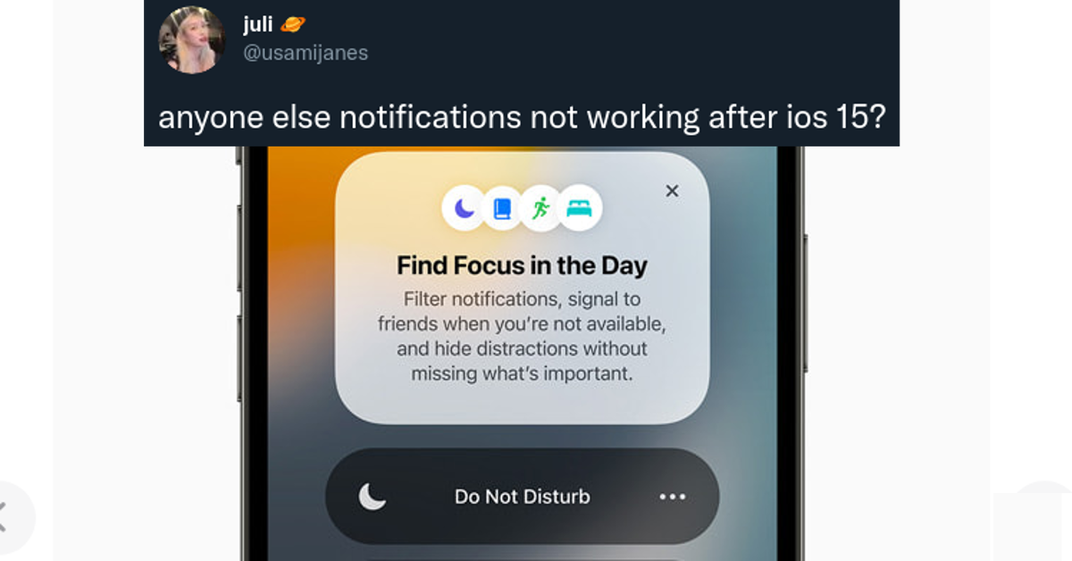 Notifications Aren’t Working on iOS 15, Leaving Apple Fans Perplexed