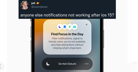 Notifications Not Working on iOS 15