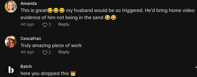 woman pranks boyfriend sand trap golfing