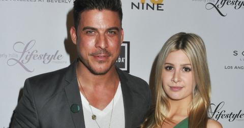 Jax Taylor and Carmen Dickman pose for photo at an event