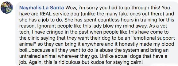 entitled mom service dog