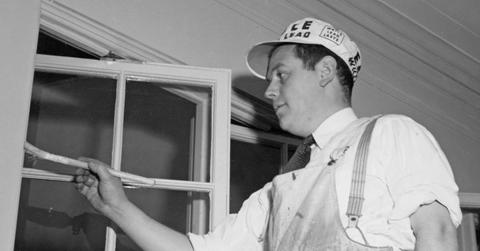 a painter wearing white