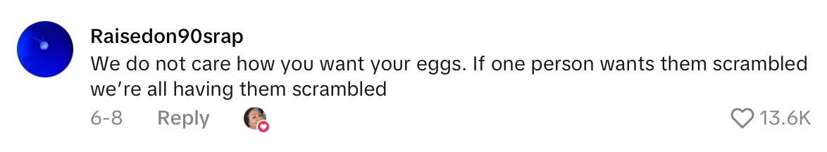 Comment on viral video about woman's "We Do Not Care Club."