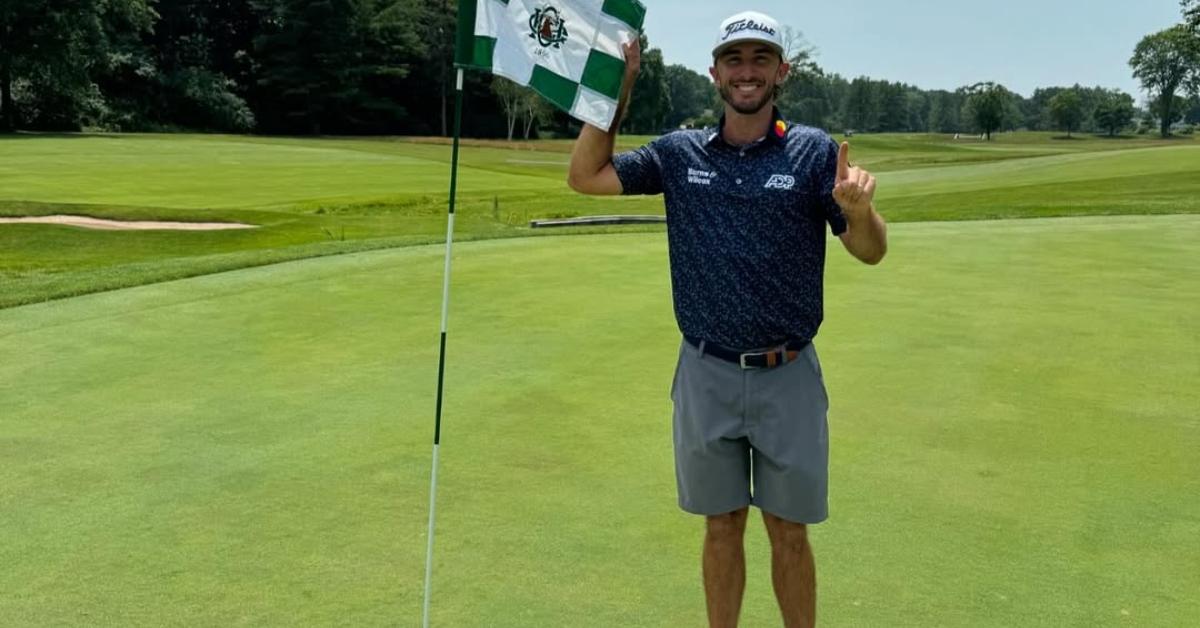 Max Homa on the golf course