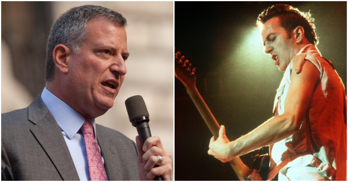 de blasio joe strummer