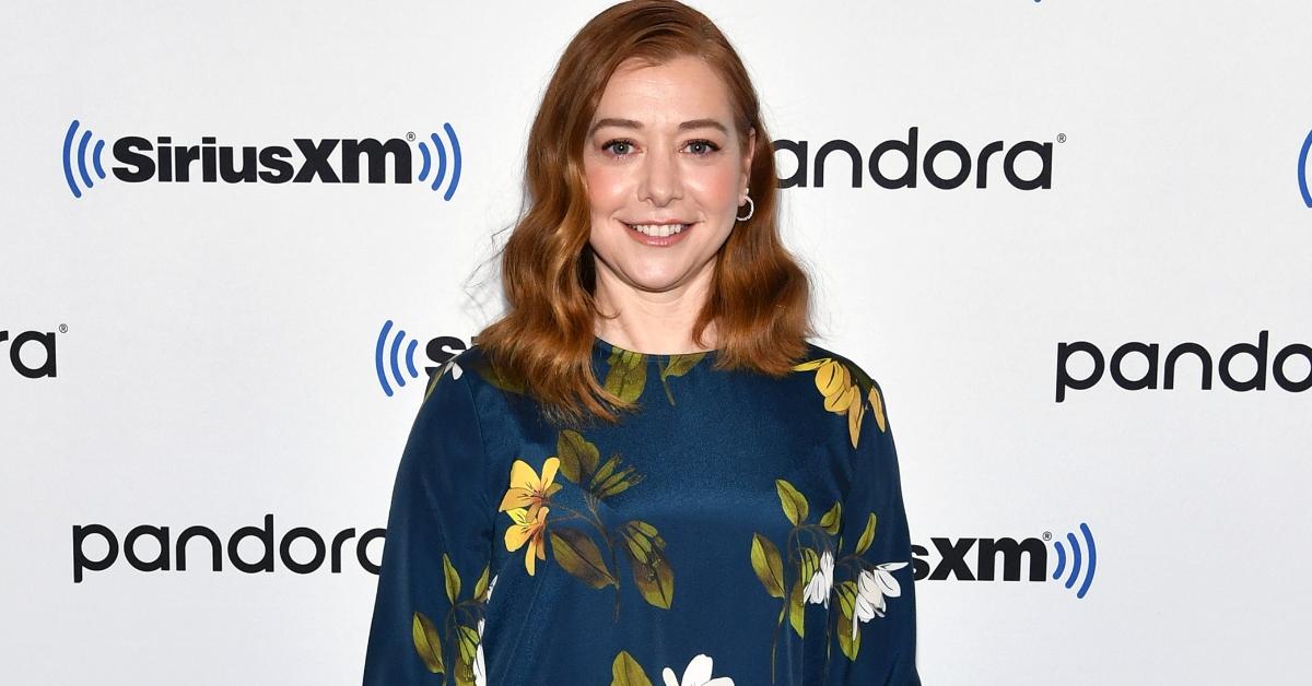 Alyson Hannigan visits SiriusXM Studios on January 30, 2020 in New York City