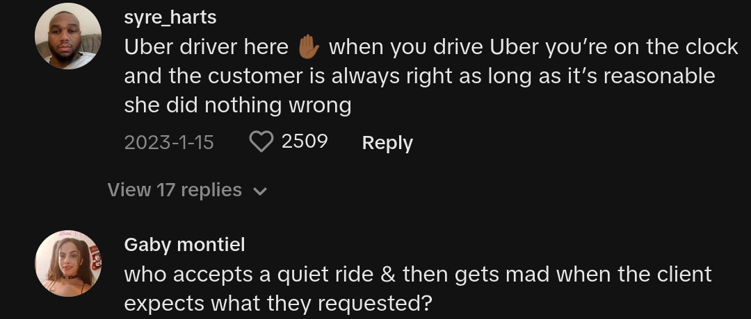 uber driver cancels ride asked to turn down music