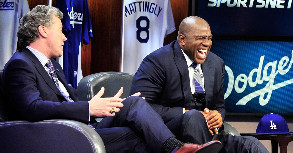 Magic Johnson during a post-game conversation.