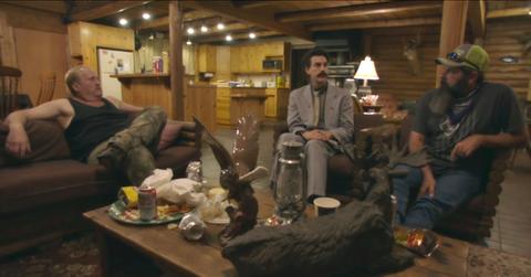 how does borat get footage