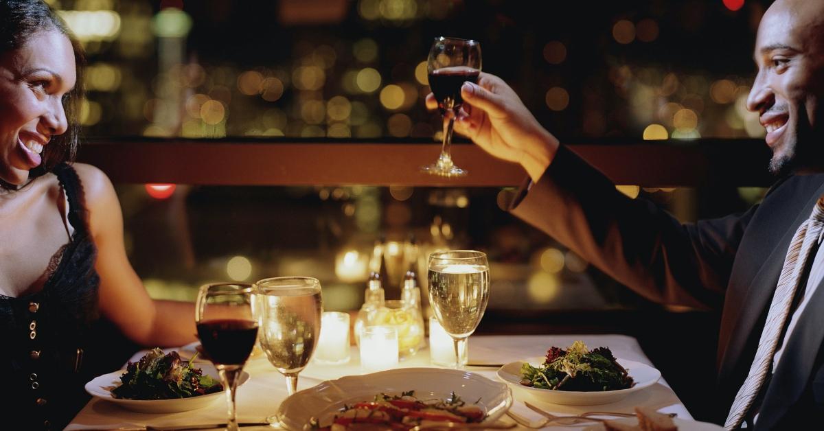 couple eating at restaurant