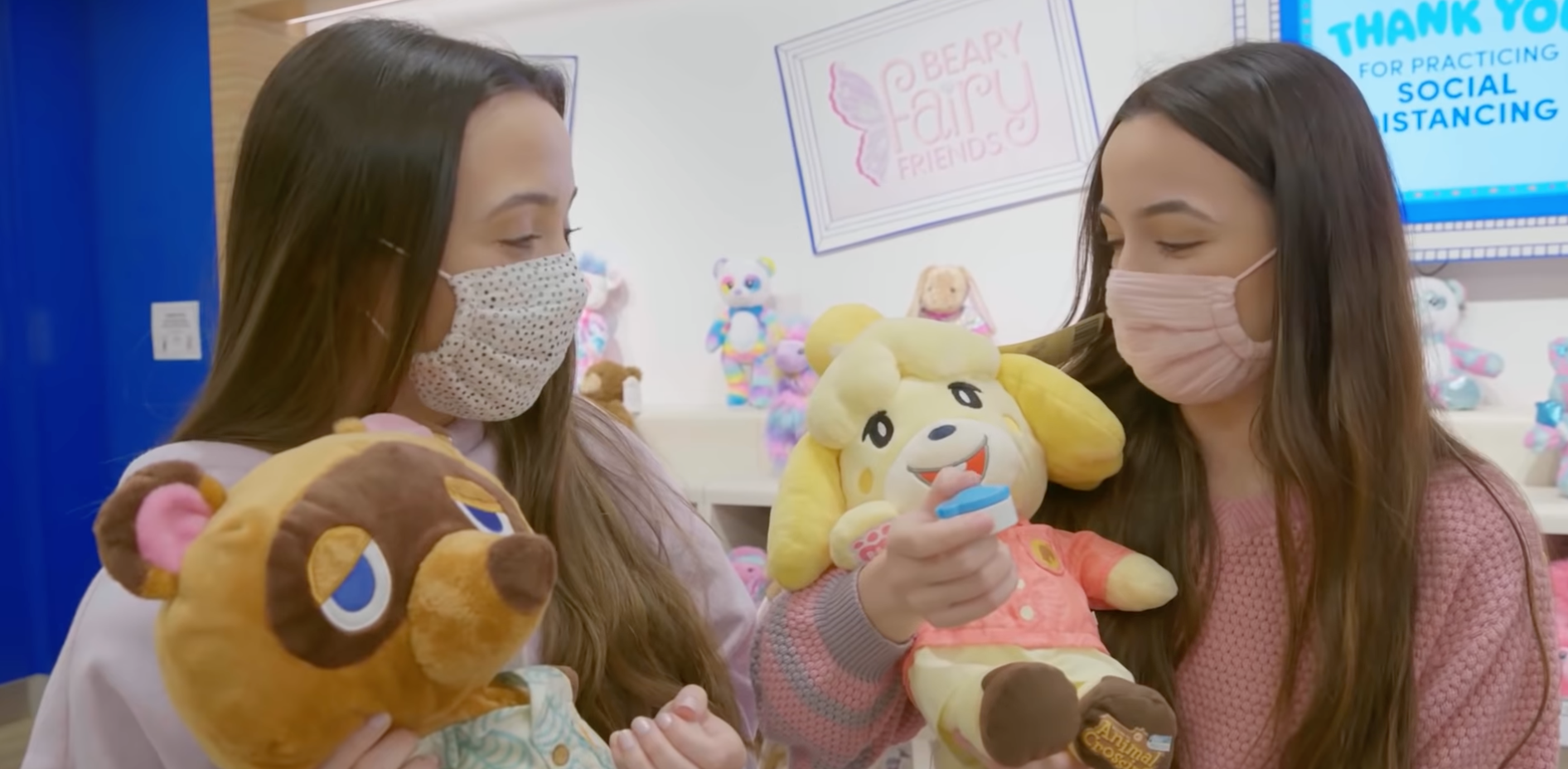 The Merrell Twins with Tom Nook and isabelle