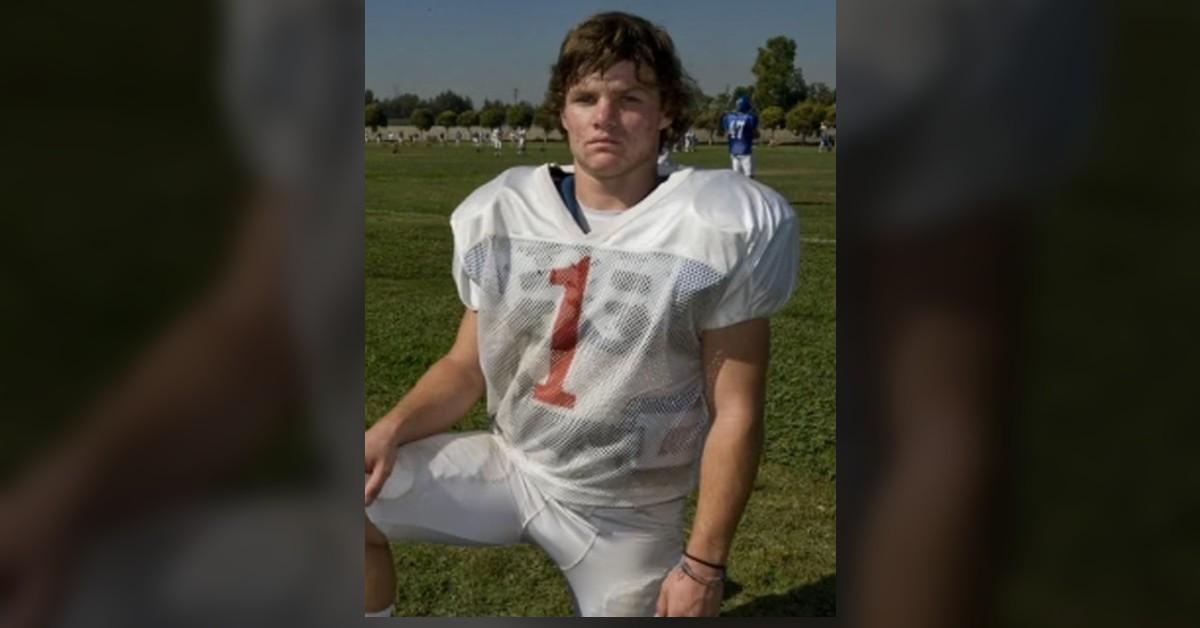 Cody Paul poses in football photo