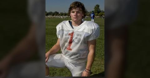 Cody Paul poses in football photo