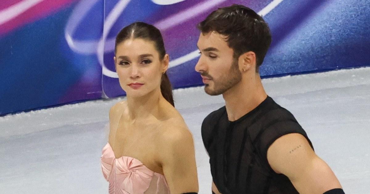 Laurence Fournier Beaudry and Guillaume Cizeron performing at the 2026 Winter Olympics.