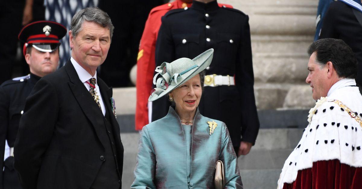 (l-r): Sir Timothy Laurence and Princess Anne