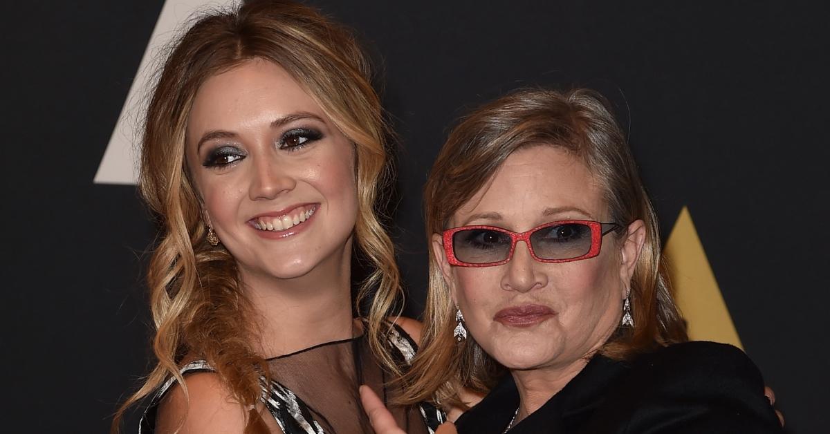 Billie Lourd and her mother, Carrie Fisher.