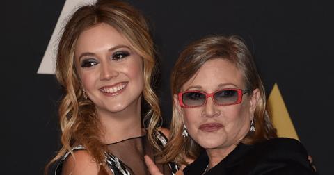Billie Lourd and her mother, Carrie Fisher.