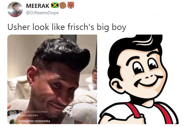 usher hair memes