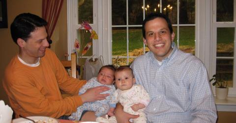 Josh Shapiro and his brother Adam with their babies.