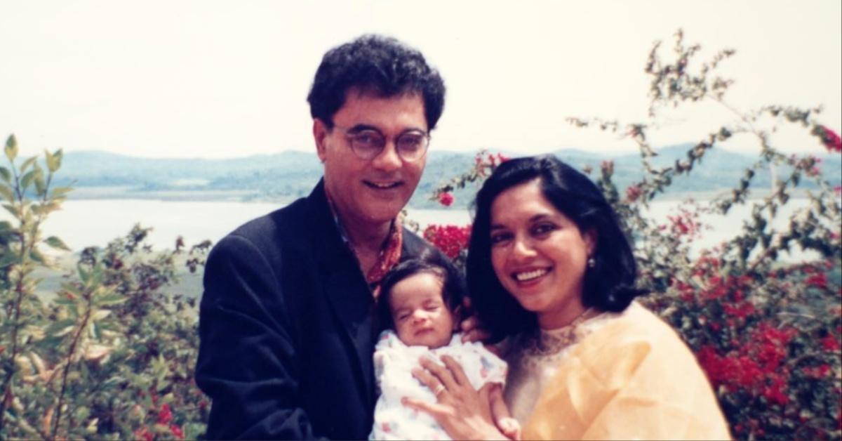 Mahmood Mamdan, Mira Nair, and Zohran Mamdani as a baby.